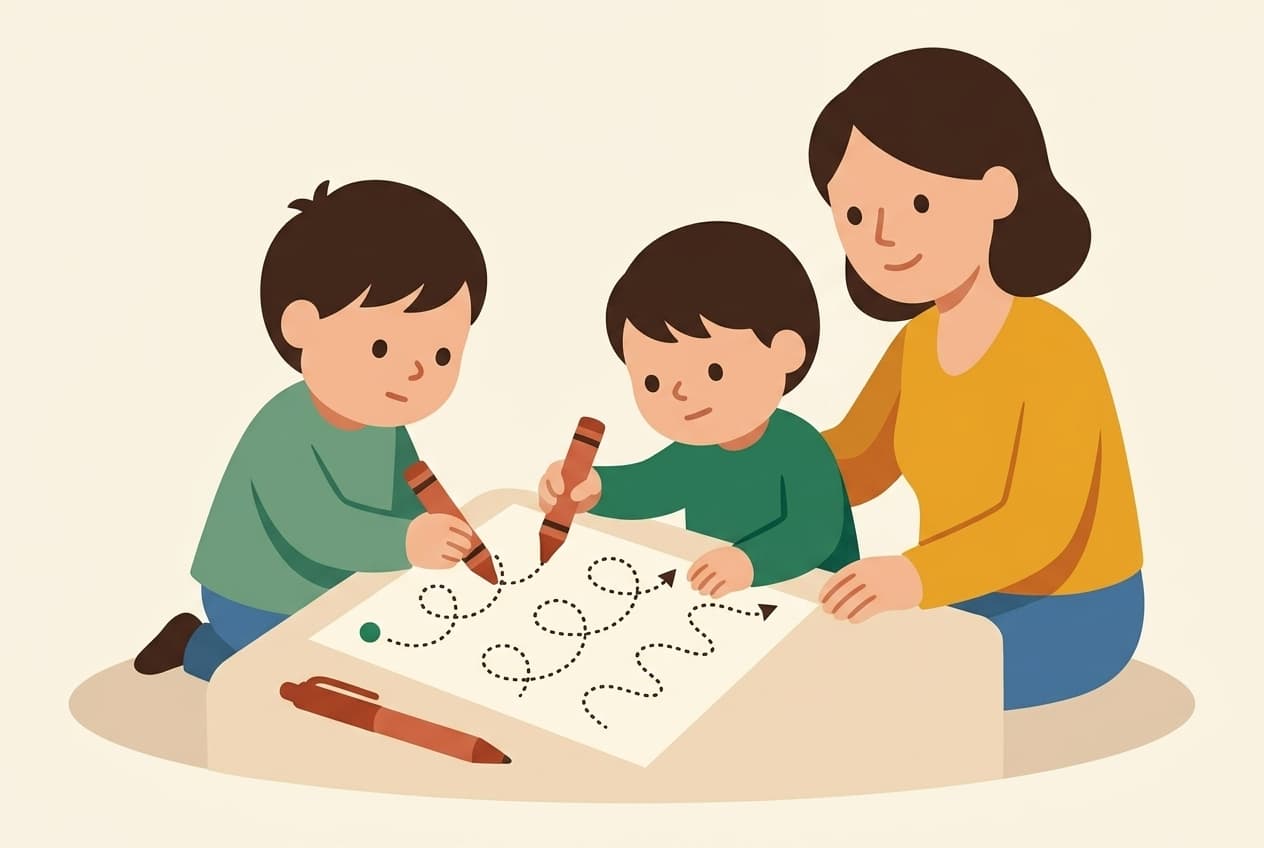 Les fiches de pré-graphisme à repasser