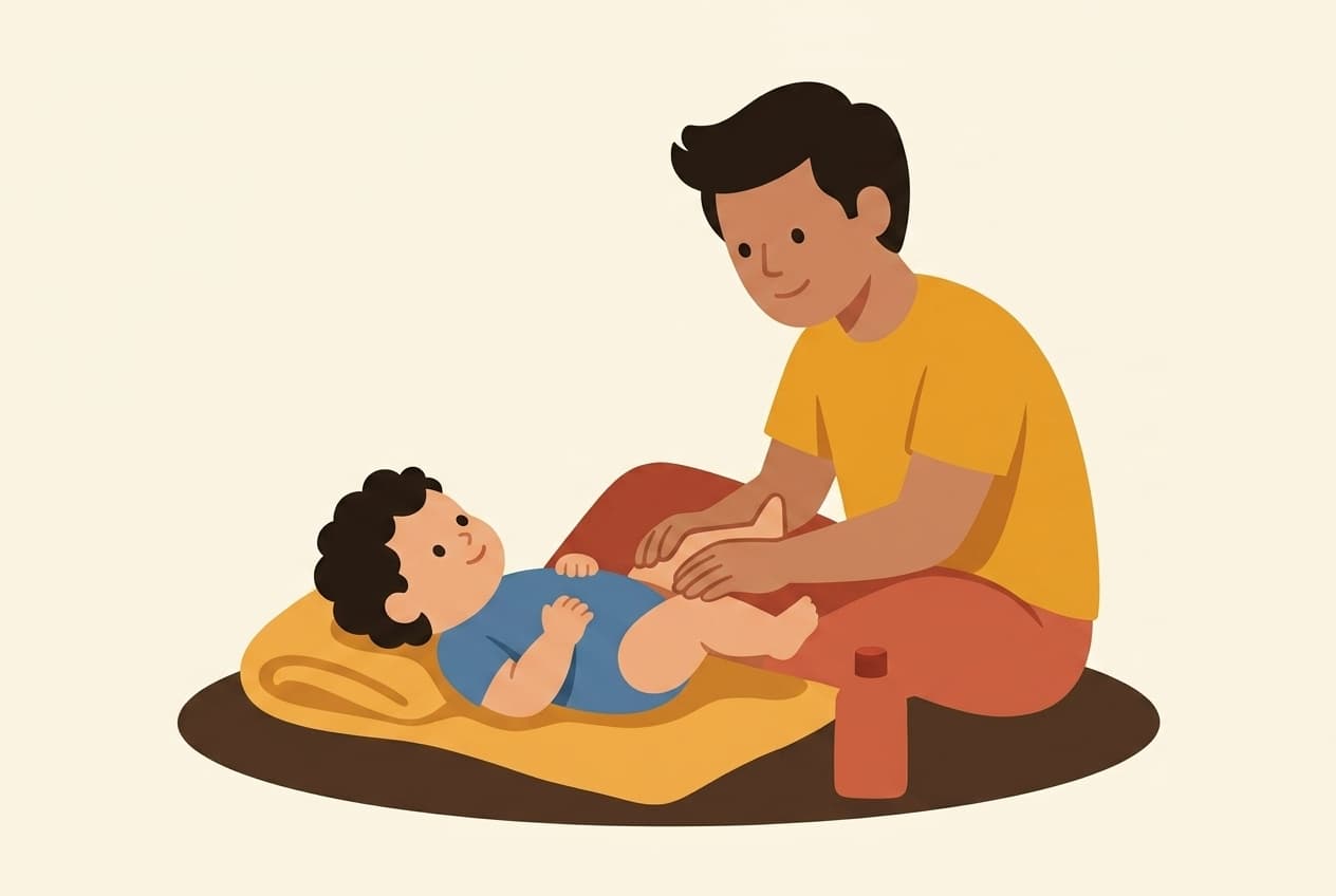 Massage et portage en peau à peau